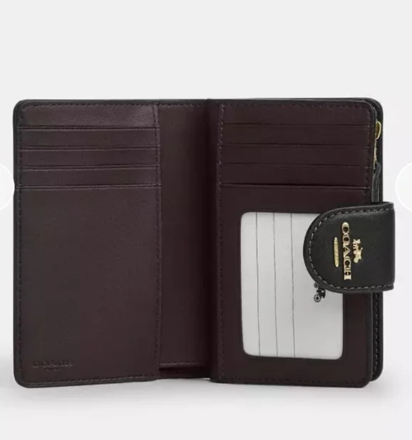 Coach Medium Corner Zip Wallet With Cherry Print - Picture 2 of 14